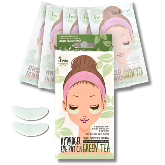 LOOK AT ME GREEN TEA HYDRO-GEL EYE PATCH 5 PAIRS