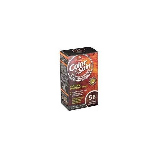 color soin marron chocolat 5b coloration permanente