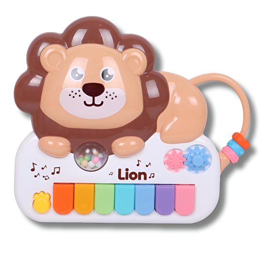 PIANO MUSICAL ANIMAUX MOTIF LION
