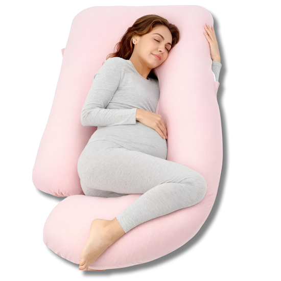 MOMCOZY COUSSIN DE GROSSESSE & ALLAITEMENT ULTRA CONFORT ROSE