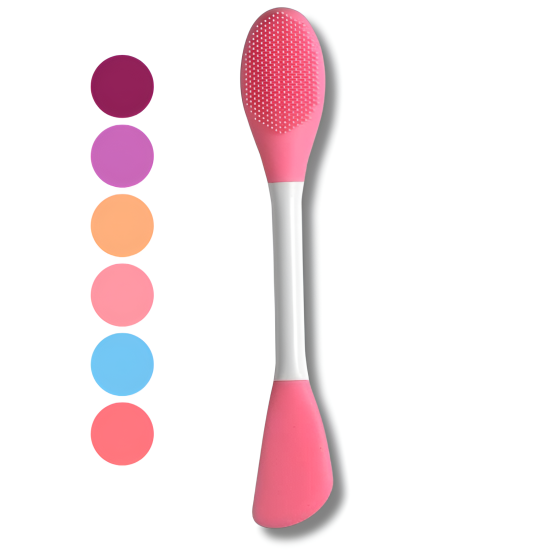 KISS LOVELY DOUBLE HEAD MASK BRUSH EN SILICONE 2EN1