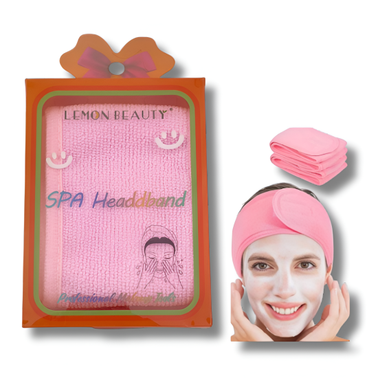 LEMON BEAUTY BANDE À CHEVEUX SPA, SOINS VISAGE ET MAQUILLAGE