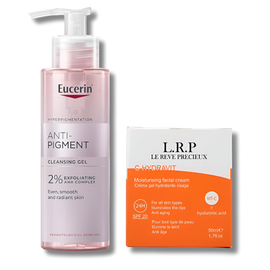 PACK GEL NETTOYANT ANTI PIGMENT + LRP CREME VITAMINE C