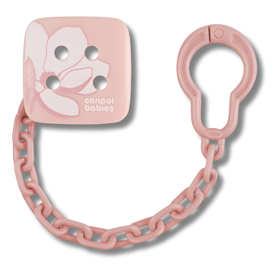 CANPOL BABIES ATTACHE SUCETTES AVEC CLIP ROSE