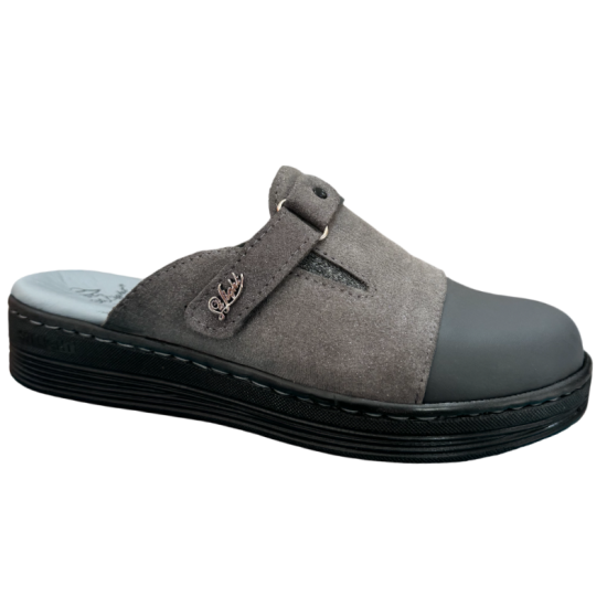 STI LIGHT SABOTS ORTHOPEDIQUES GRIS AVEC DETAILS DAIM FEMME