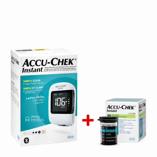 ACCU-CHEK INSTANT APPAREIL + 60 BANDELETTES + 10 LANCETTES